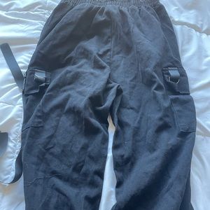 Black cargo pants